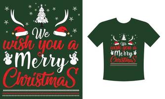 kerst t-shirt ontwerp vector