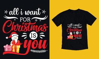 kerst t-shirt ontwerp vector