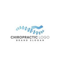 chiropractie logo met modern ontwerp premie vector