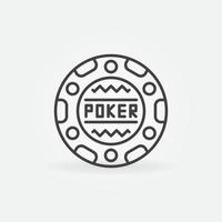 poker spaander vector het gokken concept schets icoon of teken