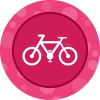 mooi fiets glyph vector icoon