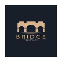 brug logo vector pictogram illustratie ontwerpsjabloon