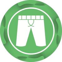 uniek shorts vector glyph icoon