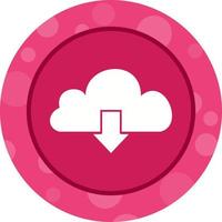 mooi wolk downloaden glyph vector icoon