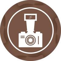 mooi oud video camera glyph vector icoon