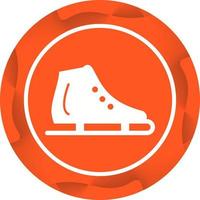 mooi het schaatsen schoen glyph vector icoon