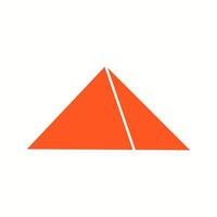 mooi piramide glyph vector icoon