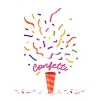 Kleurrijke confetti vectorillustratie vector