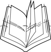 tekening boek vector illustratie