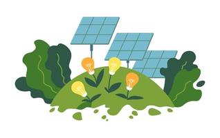 hernieuwbaar en duurzame energie productie vector
