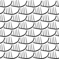 hand getekend zwart-wit abstract vormpatroon vector
