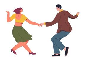 dansen paar, Mens en vrouw genieten van nabijheid vector