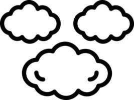 lijn pictogram voor cloud vector