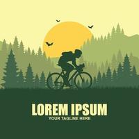 mountainbike-logo vector