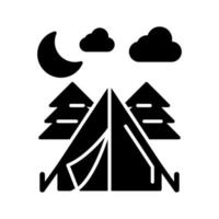 tent vector pictogram