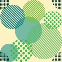verschillend vormig cirkels groen pantone naadloos patroon, glimmend gebied achtergrond, modern mooi behang vector