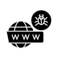 wereldwijd hack vector icoon