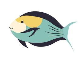 vis voor aquarium, aquatisch dier met vinnen vector