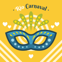 Rio Carnaval masker Vector