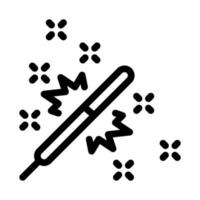 vuurwerk sterretje icoon vector schets illustratie
