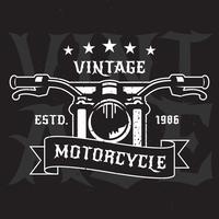 Vintage motorfiets emblemen etiketten vector