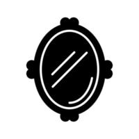 spiegel glyph zwart pictogram vector
