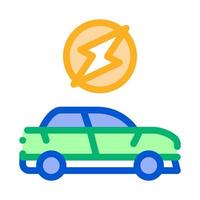 elektro auto icoon vector schets illustratie