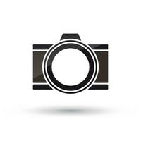 camera icoon knop, ontwerp element vector