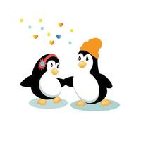 vector schattig pinguïn tekenfilm karakter clip art