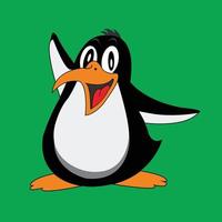 vector schattig pinguïn tekenfilm karakter clip art illustratie