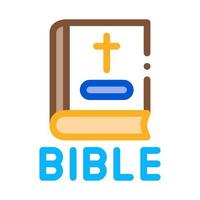 heilig Bijbel van christenen icoon vector schets illustratie