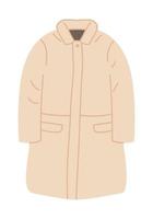 kleding voor winter, modieus jas of jasje vector