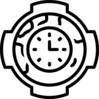 lijn icoon voor GMT vector