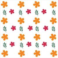 bloemen en bladeren patroon vector