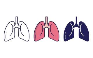 menselijke longen icoon vector