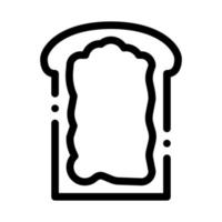 geroosterd brood met mayonaise icoon vector schets illustratie