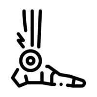 reumatoïde artritis van voet icoon vector schets illustratie