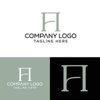 eerste brief fi logo ontwerp monogram creatief modern teken symbool icoon vector