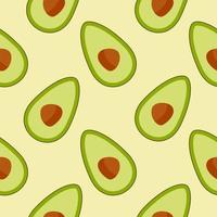 avocado naadloos patroon vlak ontwerp vector illustratie