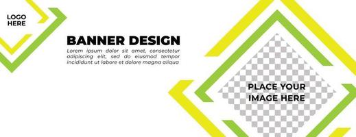 geel groen vector banier ontwerp sjabloon ontwerp