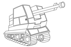 tank kleur bladzijde vector