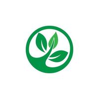 groen blad logo vector