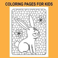 afdrukken staan glas kleur Pagina's voor kinderen, Pasen kleur Pagina's afbeelding Nee 2 vector