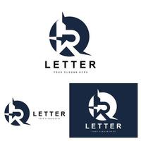 r brief logo, vector alfabet symbool, ontwerp voor merk logos met eerste brief