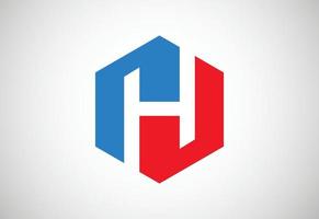 brief h logo ontwerp sjabloon, vector illustratie