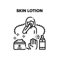 huid lotion vector zwart illustratie