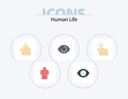 menselijk vlak icoon pak 5 icoon ontwerp. . menselijk. . hand- vector