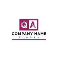 qa brief logo ontwerp vector