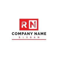 rn brief logo ontwerp vector