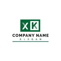 xk brief logo ontwerp vector